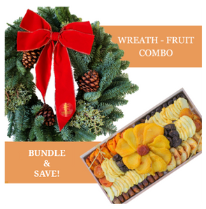 Holiday Special:  Wreath & Fruit Combo