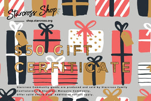 presents theme: $50 Gift Certificate